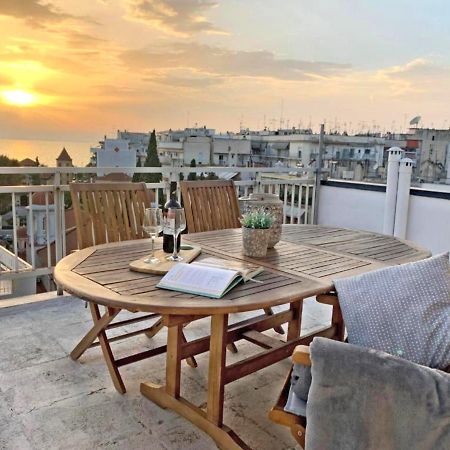 Sea View Sunset Penthouse Apartment Tesalonika Bagian luar foto