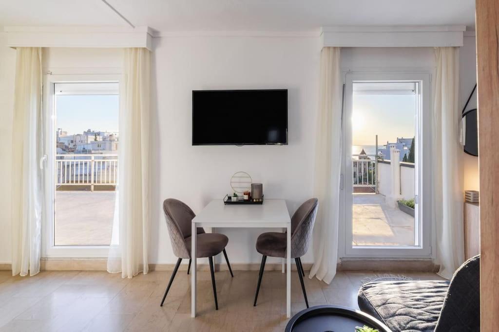Sea View Sunset Penthouse Apartment Tesalonika Bagian luar foto