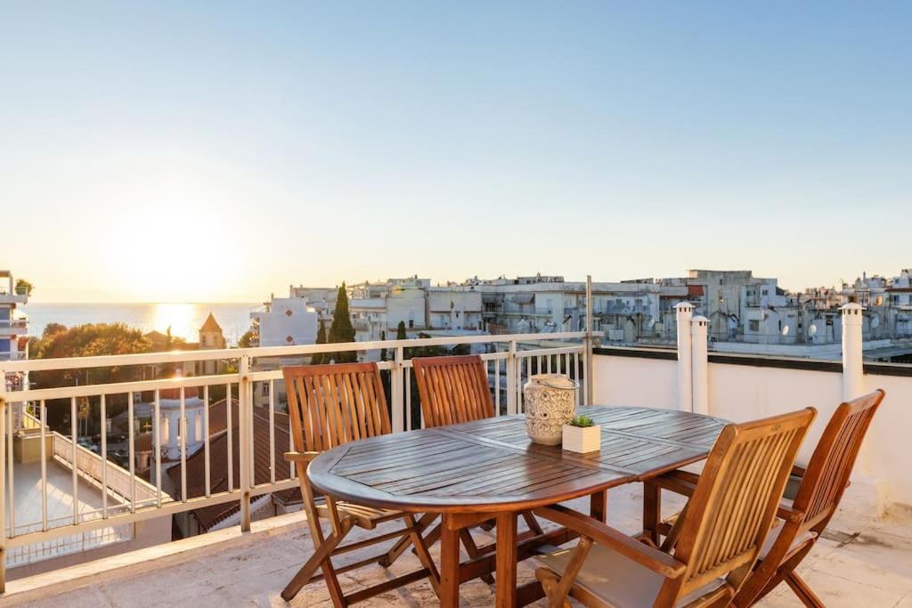 Sea View Sunset Penthouse Apartment Tesalonika Bagian luar foto